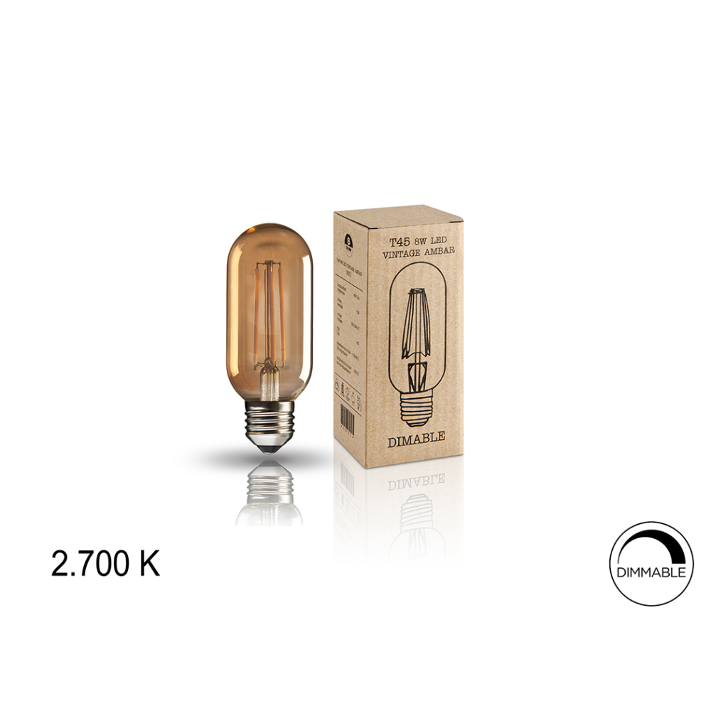 BOMB.LED ?VINTAGE? T45 8W E27