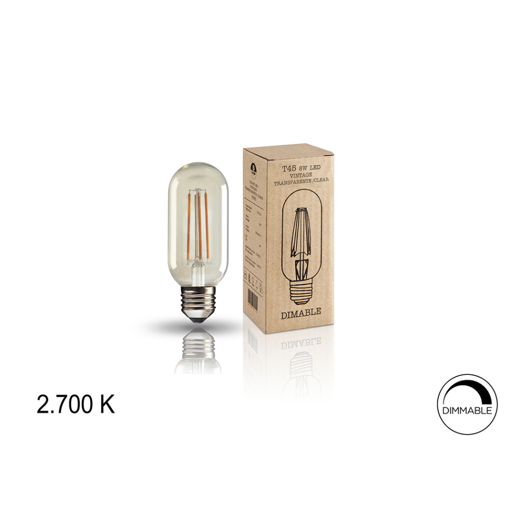 BOMB.LED ?VINTAGE? T45 8W E27