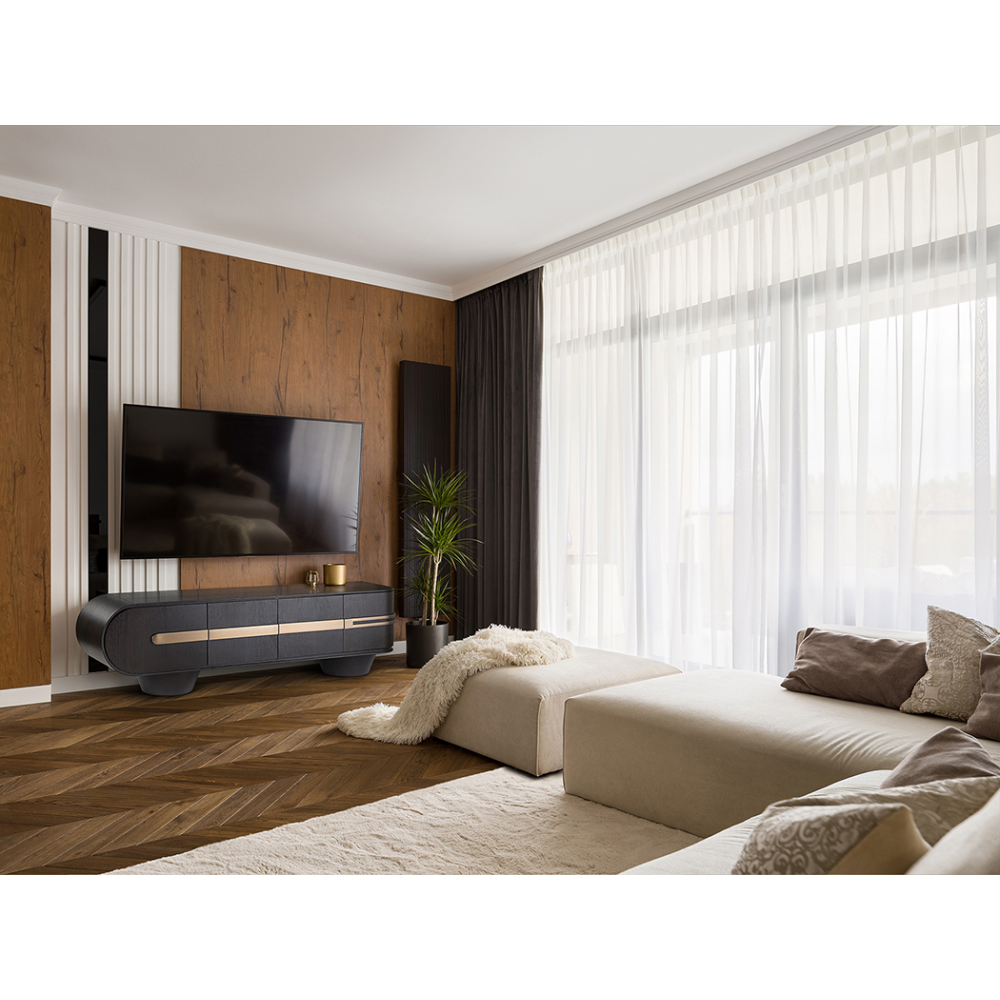 LUCA-MUEBLE TV ROBLE OSCURO