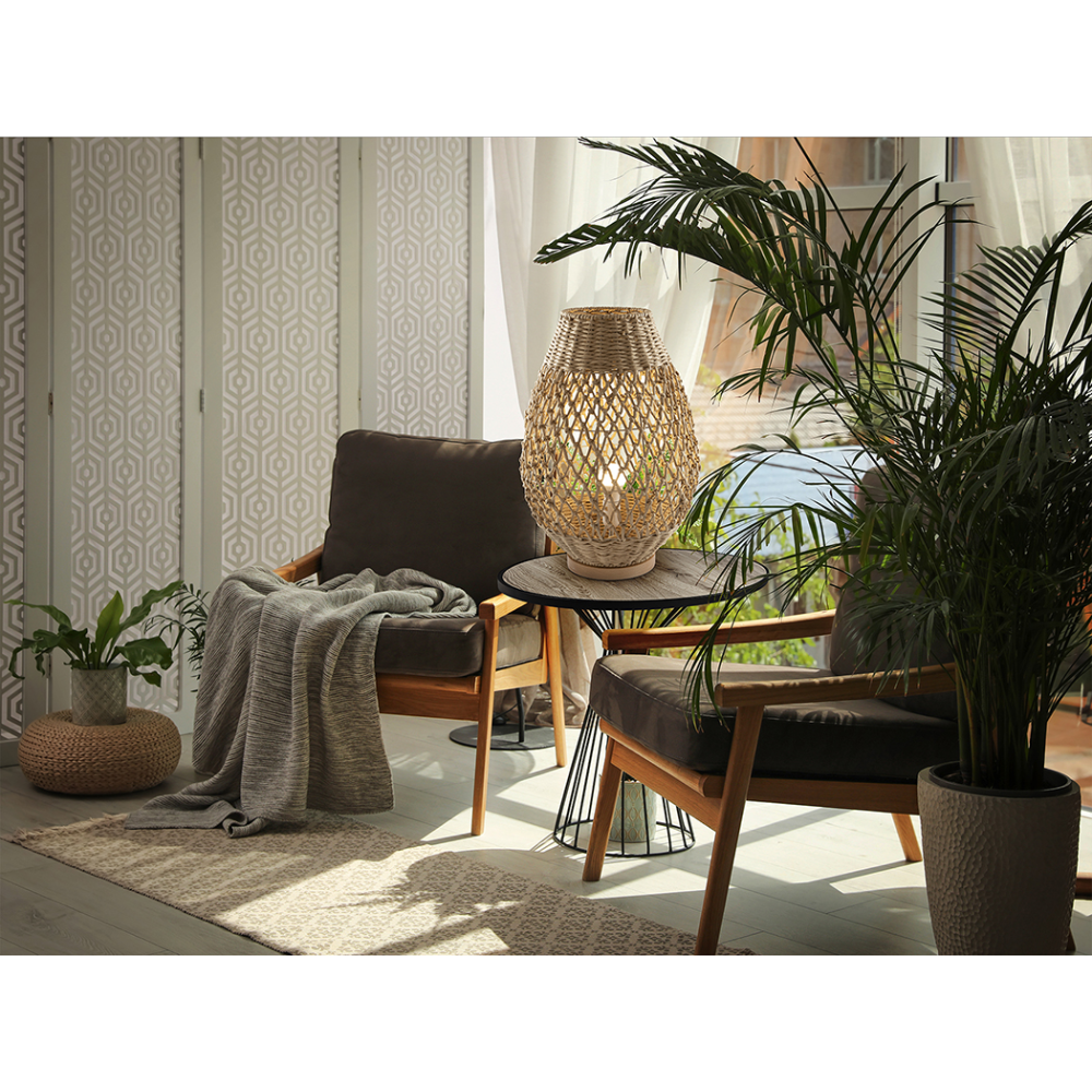 YAIZA- SOBREMESA PAPEL TRENZADO H55