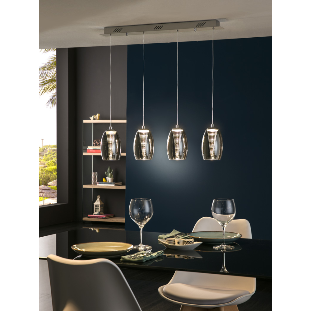 NUEVA NEBULA- LAMPARA 4L CROMO