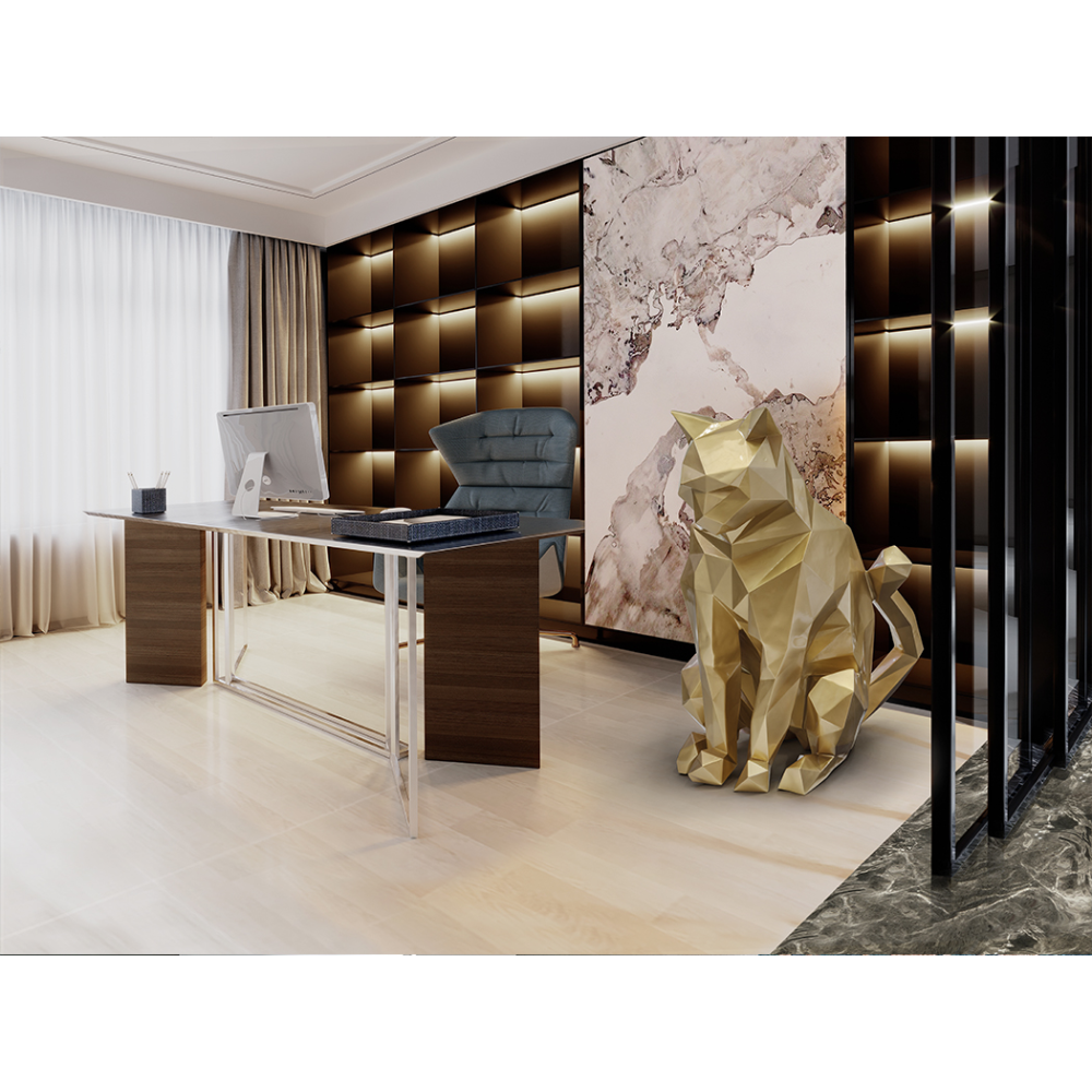 FUTURE CAT-FIGURA GATO ORO