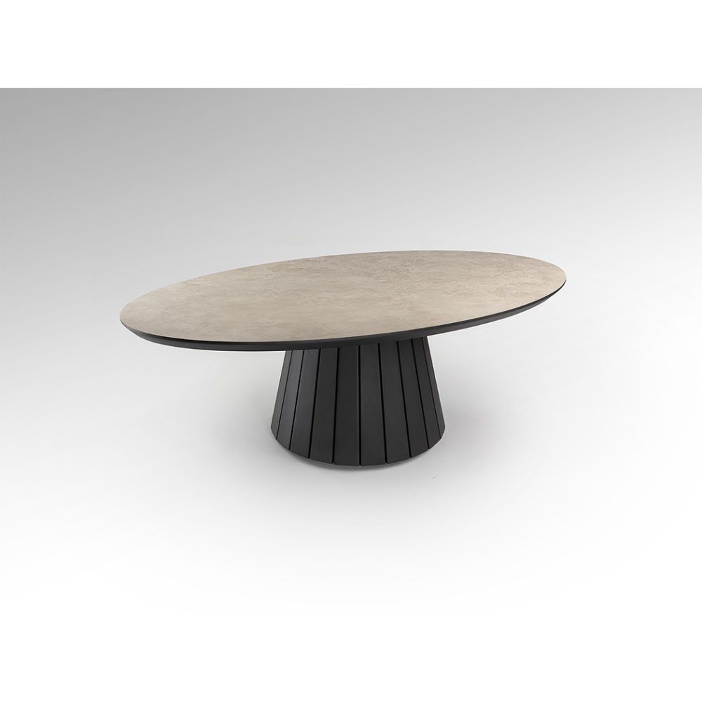 KORIA -MESA CENTRO- PIEDRA/NEGRO