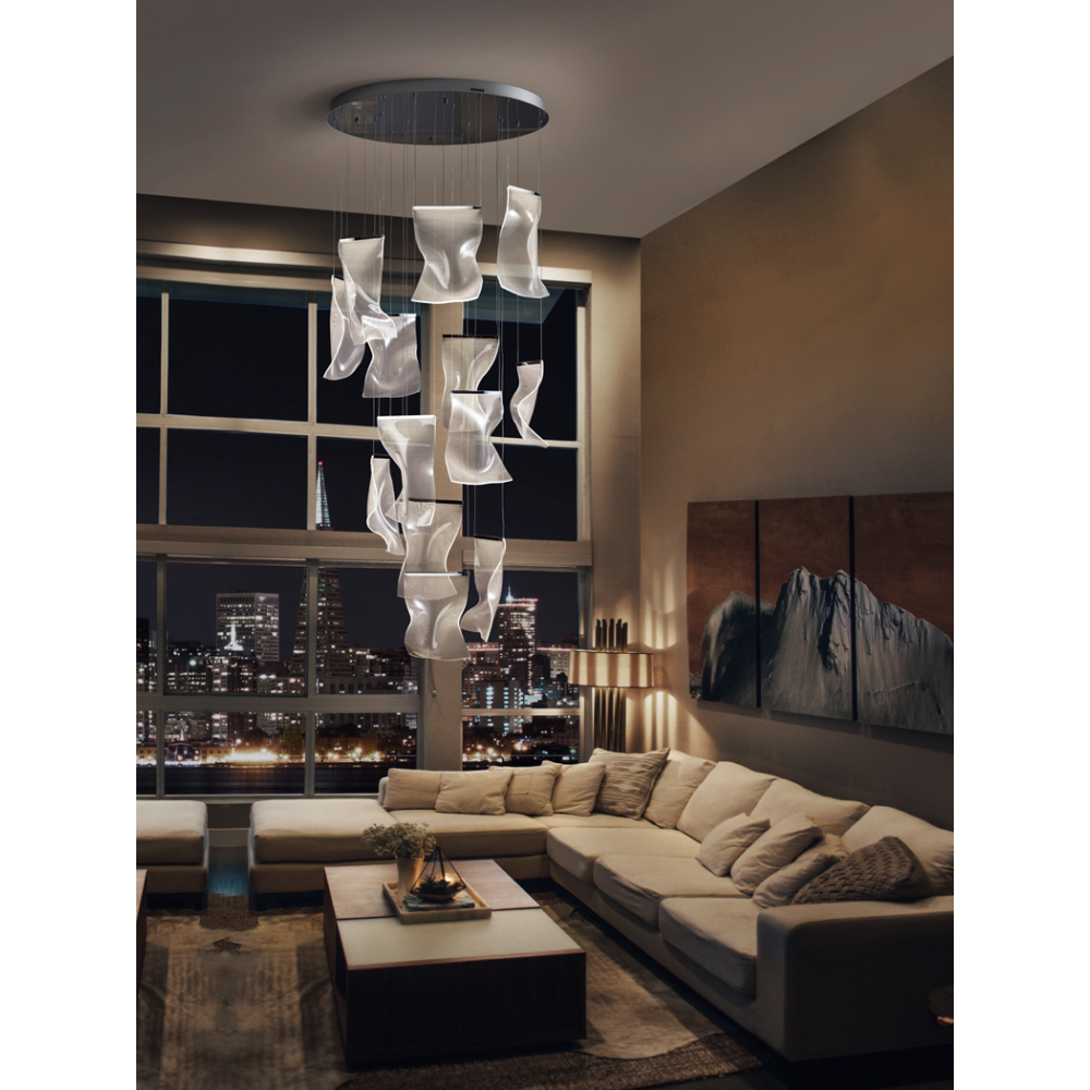 VELOS - LAMPARA 13L CROMO DIMABLE