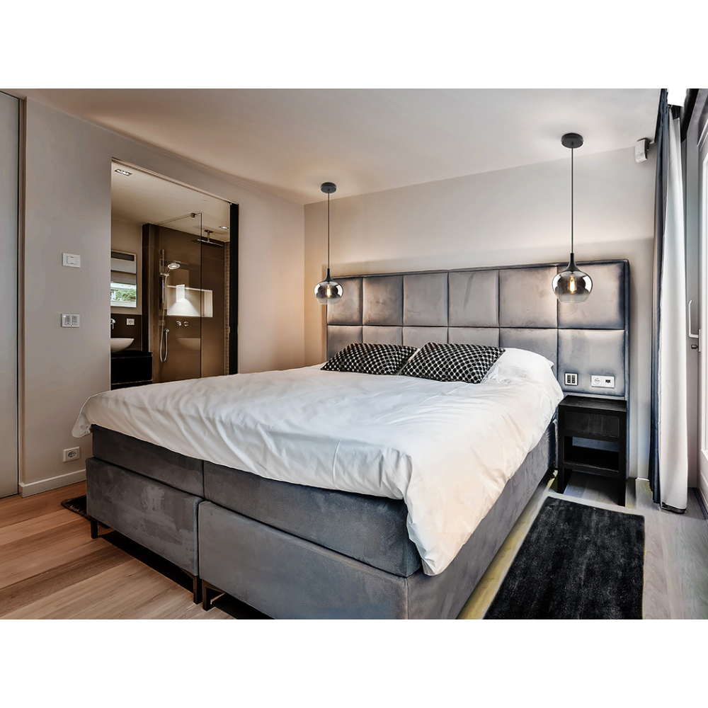 OPAZ-LAMPARA 1L NEGRO/SMOKE D19