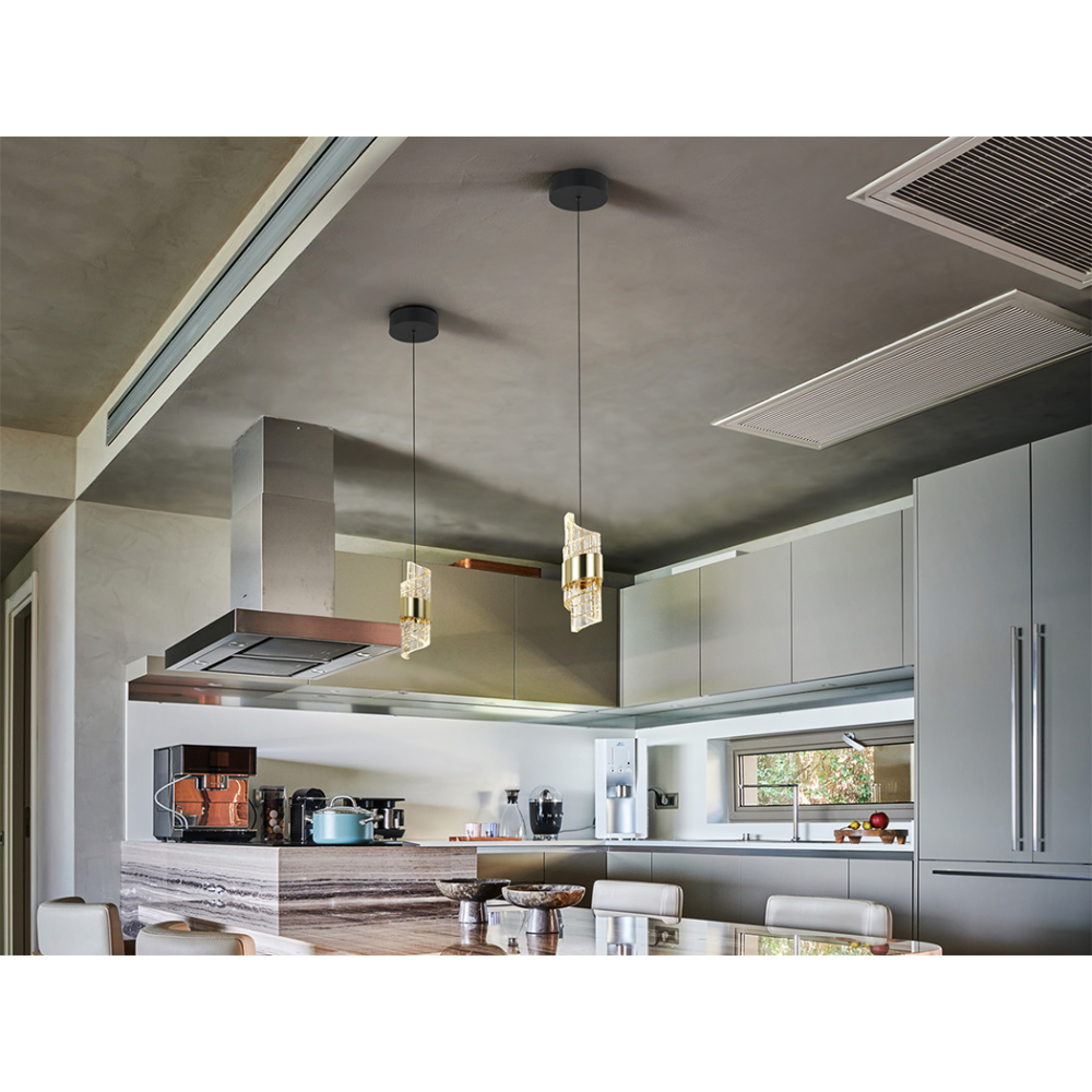 ILIADA-LAMPARA 1L NEGRO-ORO