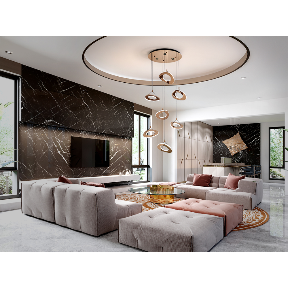 MIRENA- LAMPARA 7L ORO ROSA