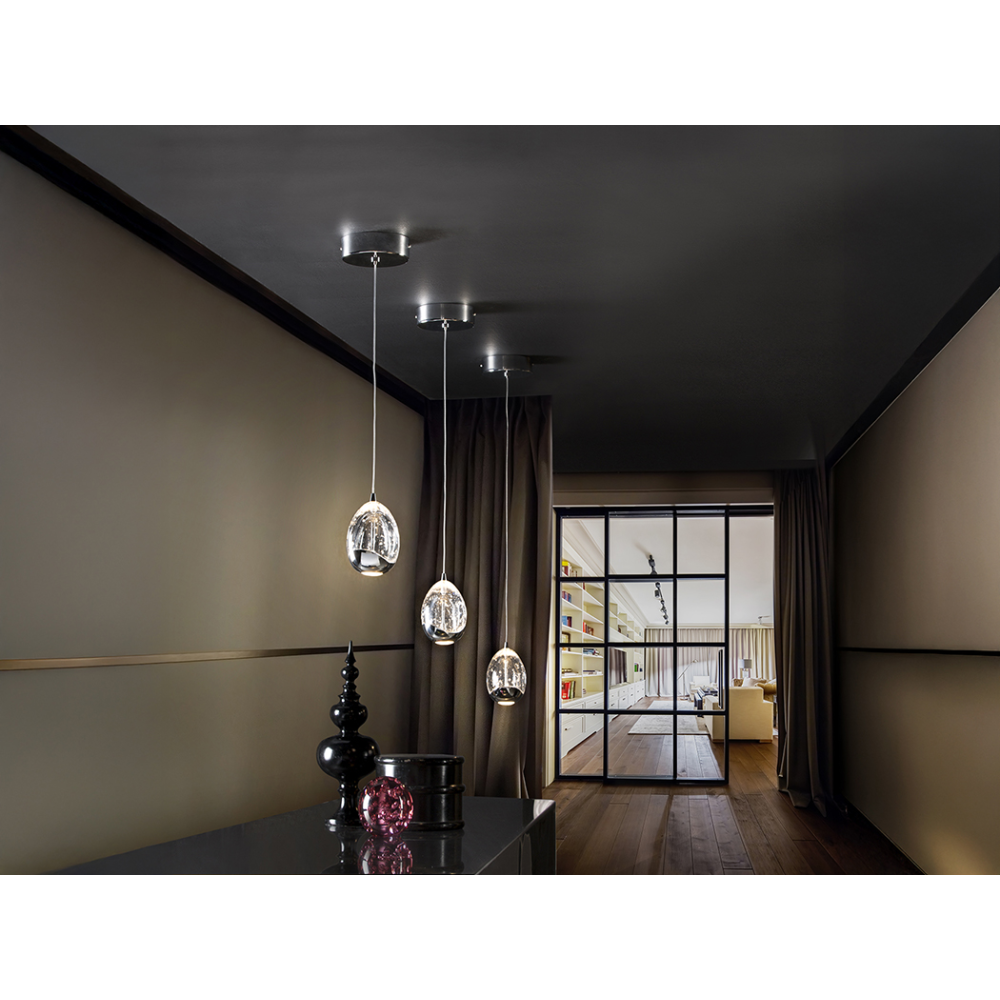 ROCIO- LAMPARA 1L CROMO