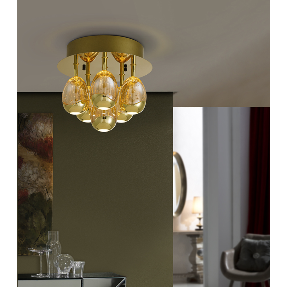 ROCIO- PLAFON 6L ORO DIMABLE