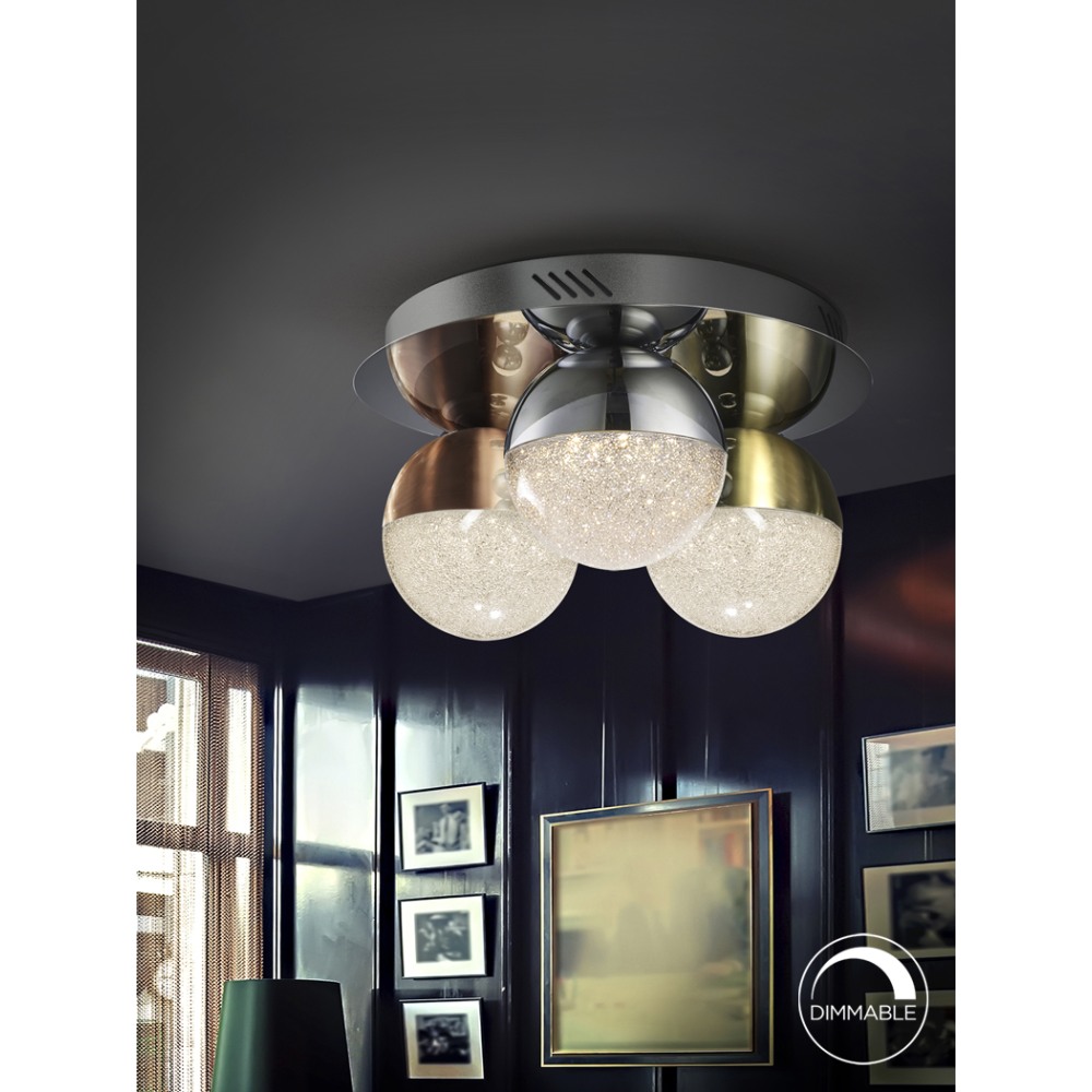 PLAF.3L LED?SPHERE?COLOR?30DIM