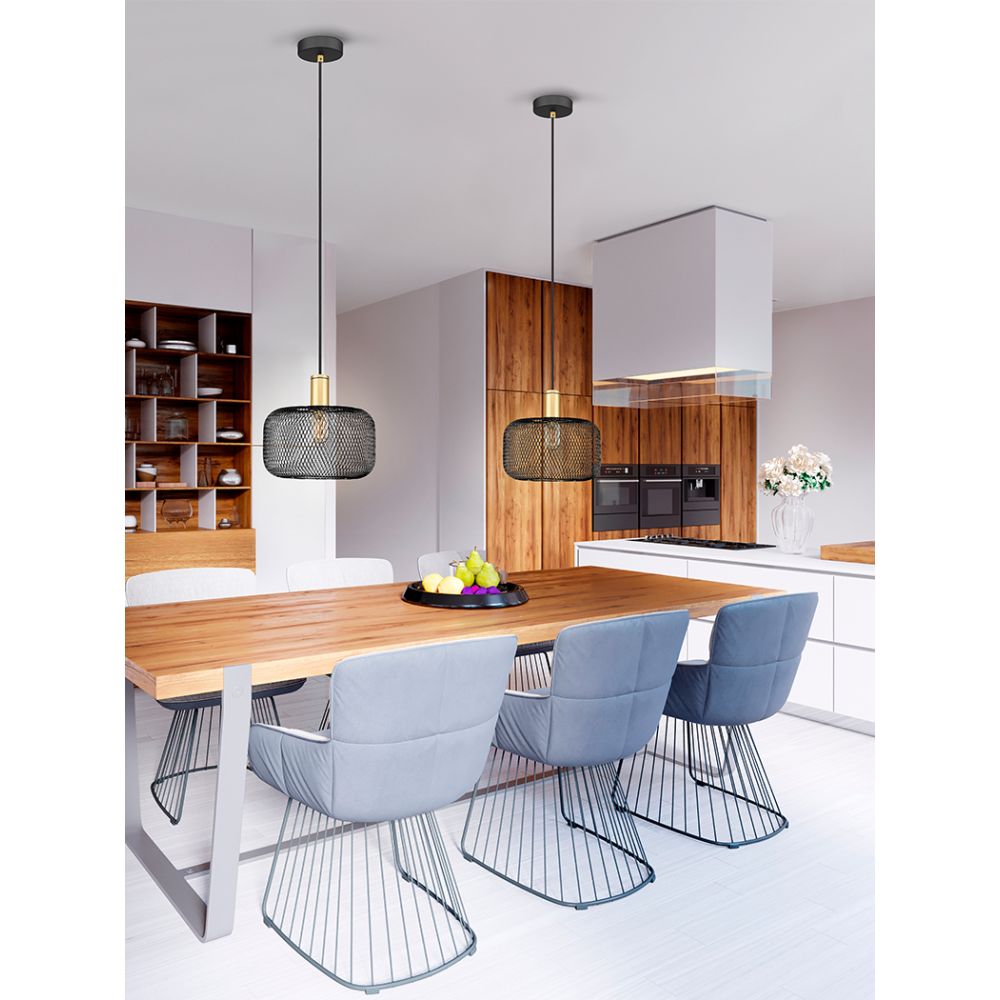 OSIRIS- LAMPARA 1L ORO-NEGRO