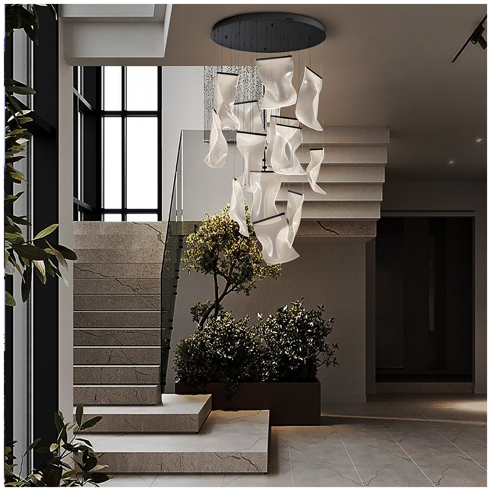 VELOS - LAMPARA 13L NEGRO DIMABLE