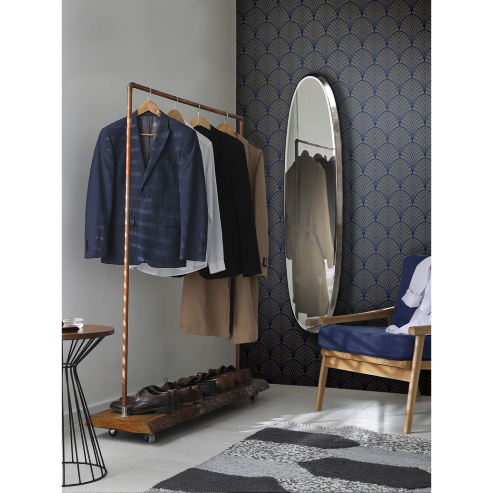 ARIES-ESPEJO OVAL136X36 PLATA