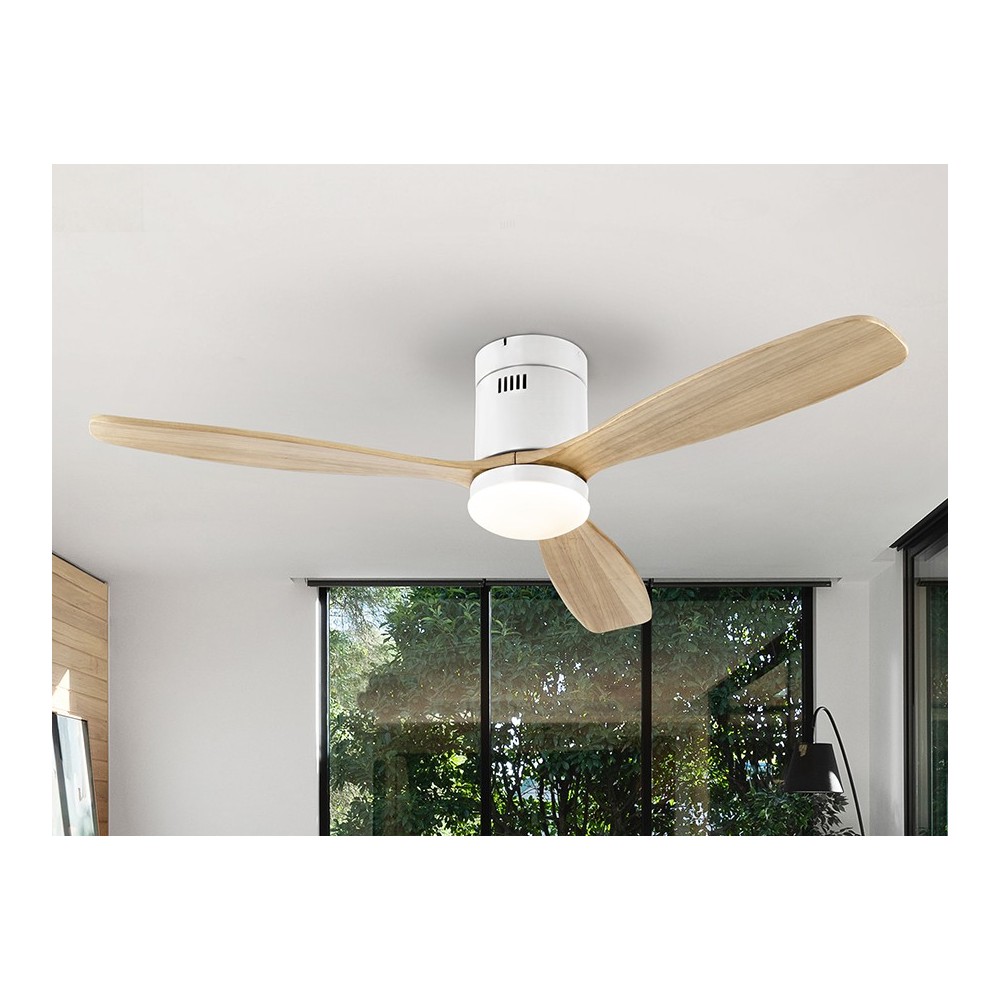 SIROCO-VENTILADOR BLANCO MADERA