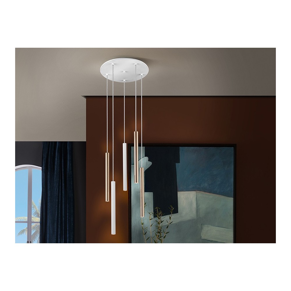 LAMP·VARAS·ORO/BLANCO 5L DIM.