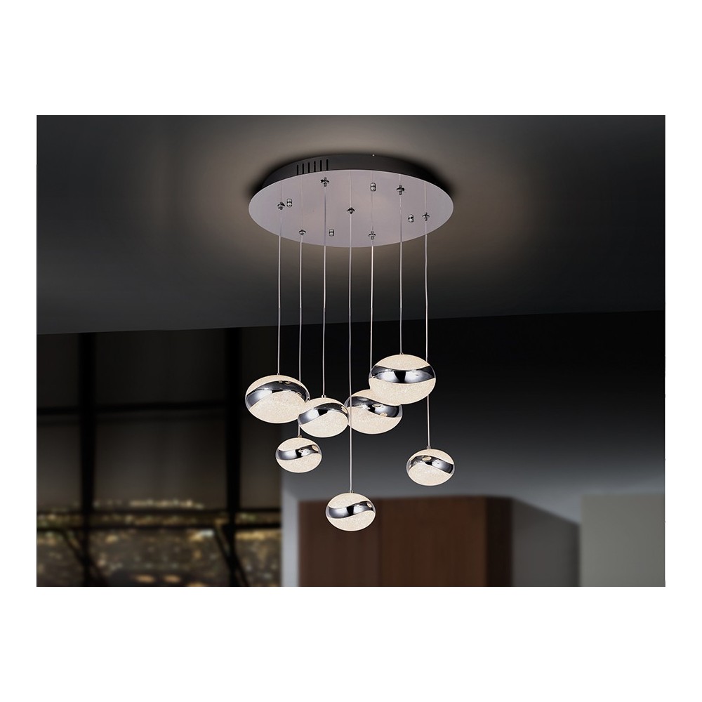 LAMP. LED·LIPSE· 7 LUCES CROMO